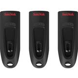 SanDisk 32 GB Minneskort & USB-minnen SanDisk Ultra 32GB USB 3.0 (3-Pack)