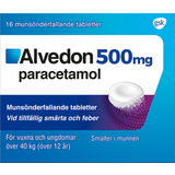 Alvedon Alvedon 500mg 16 st Munsönderfallande tablett