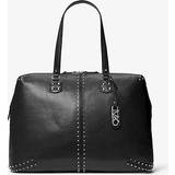 Michael Kors Svarta Weekendbags Michael Kors MK Astor Extra-Large Studded Leather Weekender Bag Black