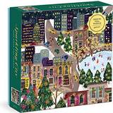Galison Klassiska pussel på rea Galison Joy Laforme Sparkling City Foil Puzzle in a Square Box 1000 Pieces