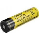 NiteCore Batterier Batterier & Laddbart NiteCore BATTERY RECH. LI-ION 3.6V/NL1836HP3600MAH