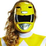 Disguise Masker Disguise Yellow ranger mighty morphin saban's power rangers superhero womens costume mask