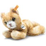 Steiff Mimmi Kitten 6" Premium Stuffed Animal, Cream/Red Tipped