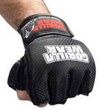 Kampsportshandskar Gorilla Wear Manton MMA Gloves, black/white