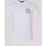 Versace T-shirts & Linnen Versace Jeans Couture White V-Emblem T-Shirt E003 WHITE