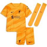 Eget tryck T-shirts Nike Liverpool FC 2023/24 Goalkeeper Nike Dri-FIT Three-Piece Set For Maller Children