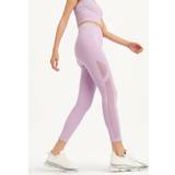 DKNY Dam Byxor & Shorts DKNY high-waist seamless 7/8 length high-rise leggings purple