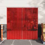 PVC Stängselnät vidaXL Door Curtain Red 300