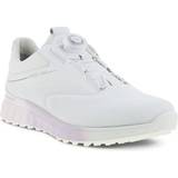 ecco STHREE BOA Women's Golf Shoe, White/Pink, Spikeless