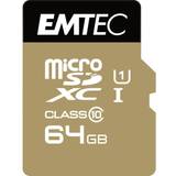 Emtec Minneskort Emtec Elite Gold MicroSDXC Class 10 UHS-I U1 85/20MB/s 64GB