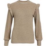Volanger Tröjor Object Malena Knitted Pullover - Fossil