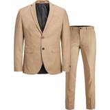 Beige Kostymer Jack & Jones Solaris Super Slim Fit Suit - Beige/Curds/Whey