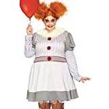 Cirkus & Clowner - Klänningar Dräkter & Kläder Leg Avenue Damen Creepy Clown Kostüme, Multicolor, 3X-4X, 490