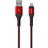 Energizer Kablar Energizer USB Cable Ultimate USB-A to Lightning Connection Cable MFi 2m Red