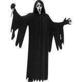 Fun World Spöken Maskeradkläder Fun World Adult Scream Ghost Face 25th Anniversary Hooded Robe Mens Halloween Costume