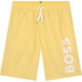 Hugo Boss Badbyxor HUGO BOSS Junior Logo Swim Shorts Yellow