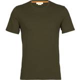 Ull T-shirts & Linnen Icebreaker Walking clothing Men Merino Central Classic SS Tee Loden for Men, in Wool Khaki