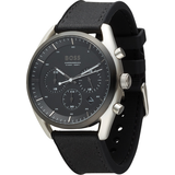 Hugo boss chronograph klockor HUGO BOSS Chronograph Watch with Silicone-Fabric Strap