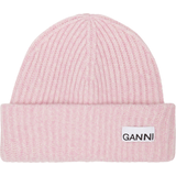 Ganni Accessoarer Ganni Rib Knit Beanie - Pink