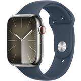 Apple eSIM Smartwatches Apple Watch Series 9 Cellular 45mm Stainless Steel Case with Sport Band