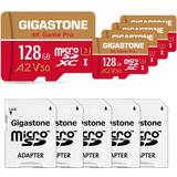 Gigastone 128 GB Minneskort Gigastone 4K Game Pro MicroSDXC Class 10 UHS-I U3 V30 A2 100/50 MB/s 128GB +Adapter 5-Pack