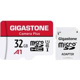 Gigastone Minneskort & USB-minnen Gigastone Camera Plus MicroSDHC Class 10 UHS-I U1 A1 90/20MB/s 32GB +Adapter