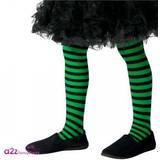 Grön - Häxor Maskeradkläder Smiffys Halloween! onda häxstrumpbyxor, barn, grön och svart, ålder 6–12