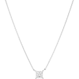 Halsband Sif Jakobs Ellera Quadrato Necklace - Silver/Transparent