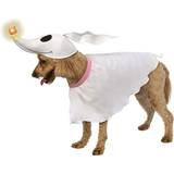 Husdjur - Vit Maskeradkläder Rubies Nightmare Before Christmas Zero Pet Dog Costume with Light Up Nose for Dogs