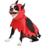 Fun World Röd Dräkter & Kläder Fun World Devil dog poncho pets dogs satan halloween red costume