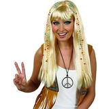 60-tal Maskeradkläder Fun Shack Blonde Wig Braided Hippie Wig Halloween Costumes For Women