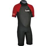 Vattensportkläder Base våddragt i-level junior kortmodel, sort/rød