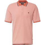 Jack & Jones Bluwin Plain Spread Collar Polo - Pink/Apricot Brandy