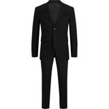 Elastan/Lycra/Spandex Kostymer Jack & Jones Franco Slim Fit Suit - Black