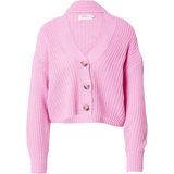 Dam Koftor på rea Only Carol Texture Knitted Cardigan - Light Pink