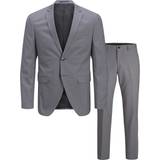 Kostymer Jack & Jones Franco Slim Fit Suit - Grey/Light Grey Melange
