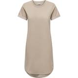 8 - Dam - Korta klänningar Only Short T-shirt Dress - Grey/Chateau Grey