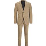 Kostymer Jack & Jones Franco Slim Fit Suit - Beige/Petrified Oak