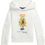 Polo bear hoodie Polo Ralph Lauren Girl's Bear Fleece Hoodie - Deckwash White