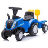 Megaleg Springcyklar Megaleg New Holland T7 Gå-Traktor med Trailer och verktyg, Blå