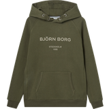 Överdelar Björn Borg Logo Hoodie Grön, 122-128
