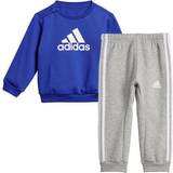 Bomull Tracksuits Barnkläder adidas Badge Of Sports Logo Jogger, träningsoverall, barn SELUBL/WHITE