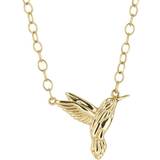 Elements Halsband Elements Hummingbird Motif Yellow Gold Necklace GN370