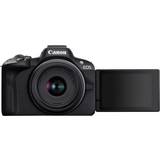 Bildstabilisering DSLR-kameror Canon EOS R50 + RF-S 18-45mm Travel Kit (Shoulder Bag & 64GB SD Card)