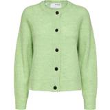 Selected Lulu Alpaca Wool Blend Cardigan - Pistachio Green
