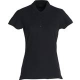 Bomull - Dam Pikétröjor Clique Basic Polo T-shirt Women's - Black