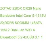 Stationära datorer Zotac ZBOX CI629 Nano Barebone