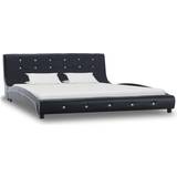 vidaXL Bed with Memory Foam Mattress 69.5cm Sängram 160x200cm
