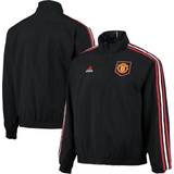 Herr - Manchester - Svarta Ytterkläder adidas Manchester United Reversible Anthem Jacket Black