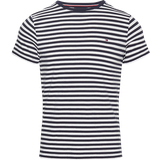 Tommy Hilfiger Stretch Överdelar Tommy Hilfiger Flag Embroidery Extra Slim Fit T-shirt - Desert Sky/White